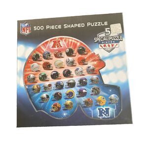 Licensed NFL 500 Piece Jigsaw Puzzle | 32 Teams | Football Helmet Shape NEW
